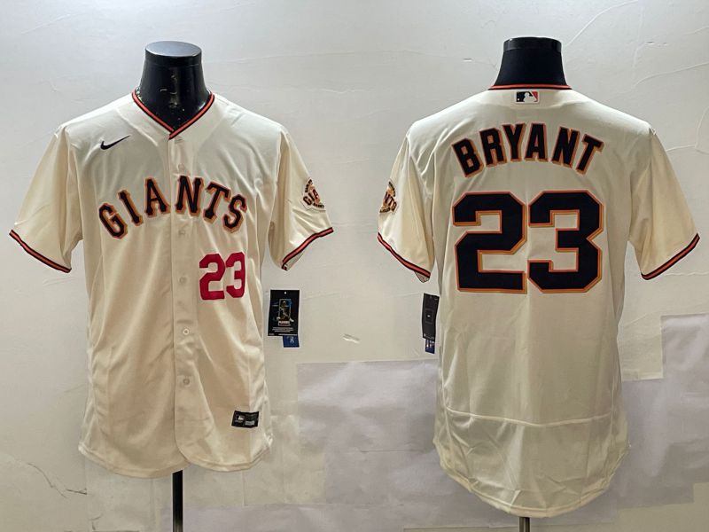 Men San Francisco Giants #23 Bryant Cream Elite Nike 2025 MLB Jersey style 3->san diego padres->MLB Jersey